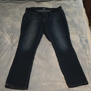 Women's Signature by Levi Strauss Straight Leg Jeans Size 14 LONG (0816)